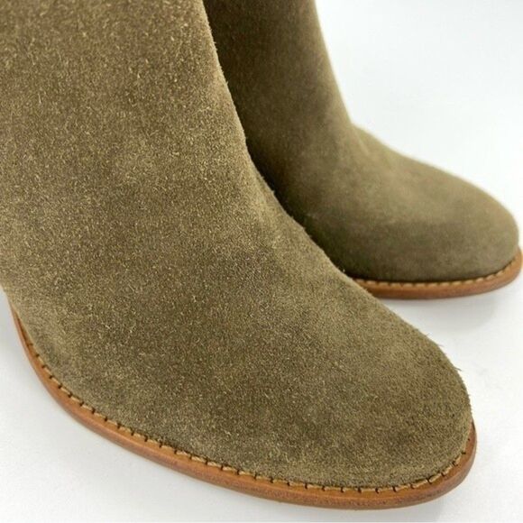 Jack Rogers Greer Boho Suede Ankle Booties Olive Size 8 - Picture 10 of 16